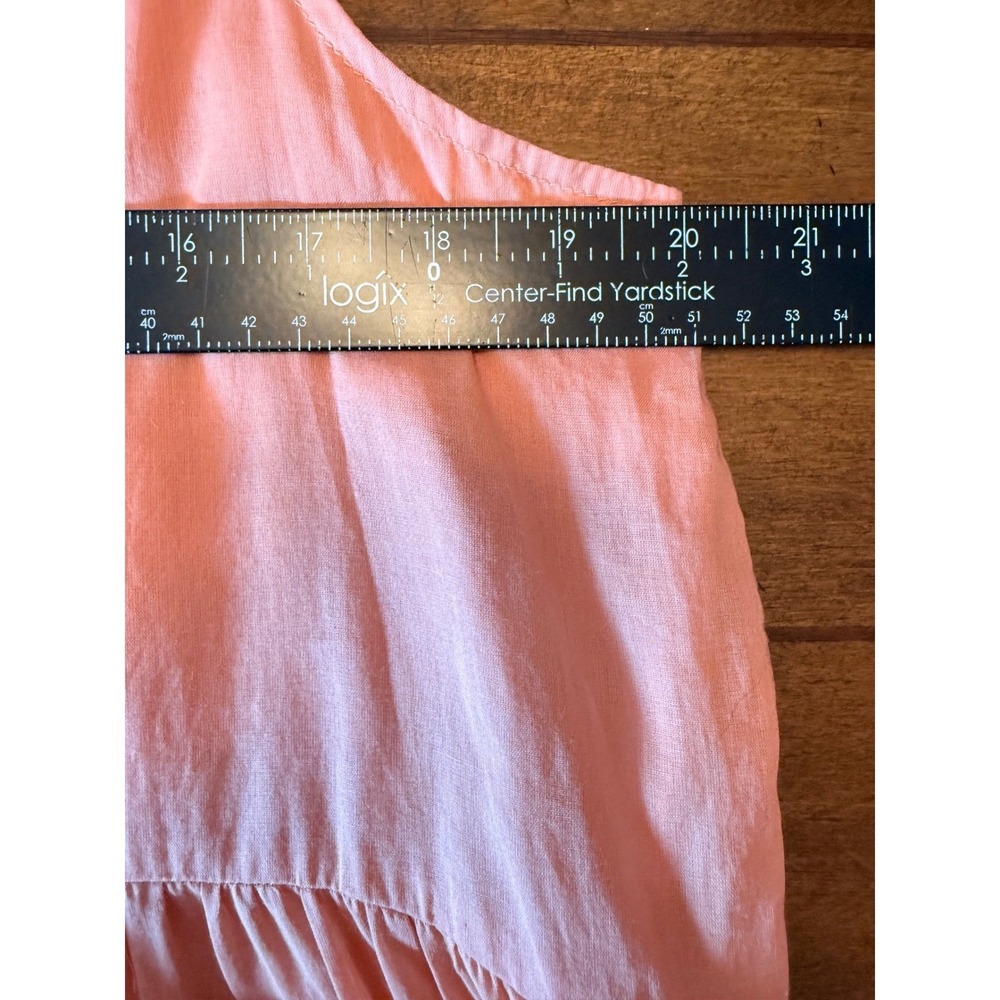 Anthropologie Maeve Peach Beaded Hem Boho Sleeveless‎ Top Size Large - Picture 5 of 7